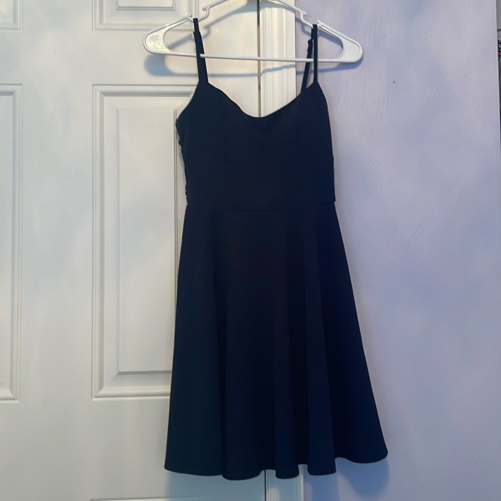 Junior size 1 formal navy dance dress